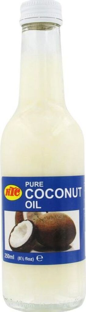 [ 250ml ] KTC 100% Reines Kokosöl Flasche | Kokosnussöl | Pure Coconut Oil