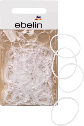 ebelin Hair ties mini Transparent, 250 pcs