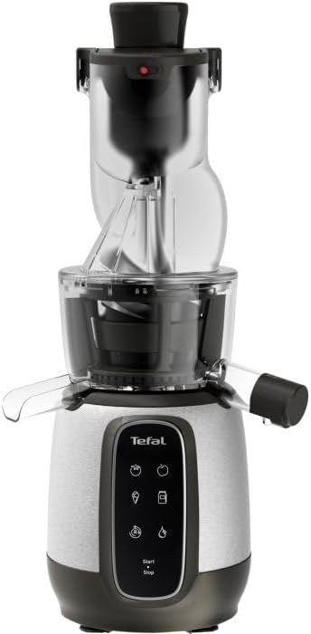 Fruit and Vegetable Juicer with Auger Tefal Ultra Juice ZC605D38, 200 W, 0.8 L, Reverse Function, Grey/White