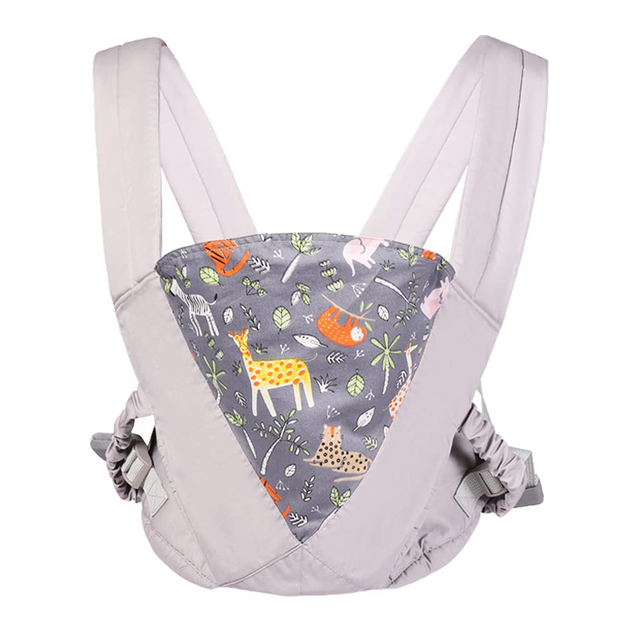 LERT Simple Baby Carrier with Four Claws, Baby Protection Carrier, Treasure Mother with Baby Magic Device (Grey)