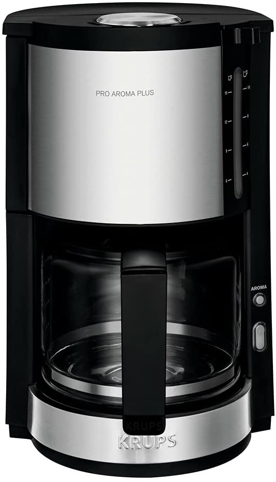 Krups KM3210 + Emsa Samba Filter Coffee Machine 1100 Watt 1.25 L