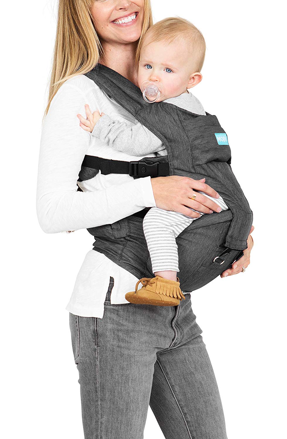MOBY 2 in 1 Carry Bag + Hip Seat - Grey