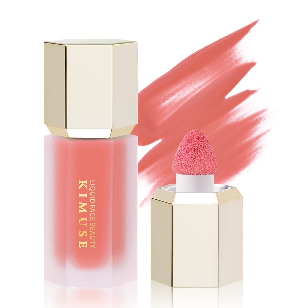 Kimuse Gel Cream Blush, Liquid Blush, Natural Look, Dewy Finish Liquid Blush, MakeUp, 4 ml (alice rose flush)