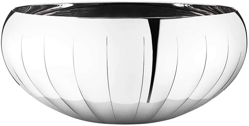 GEORGE Jensen GJ 069206 Legacy Bowl Large, Stainless Steel, Stainless Steel, 26.6 x 26.6 x 13.8 cm