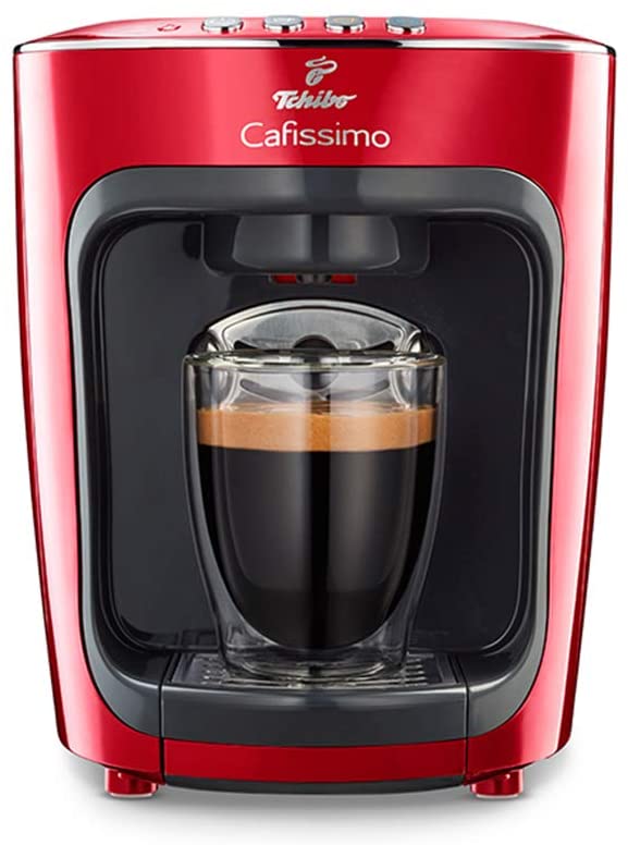Tchibo Cafissimo Mini Coffee Machine Capsule Machine for Caffè Crema, Espresso and Coffee, Black