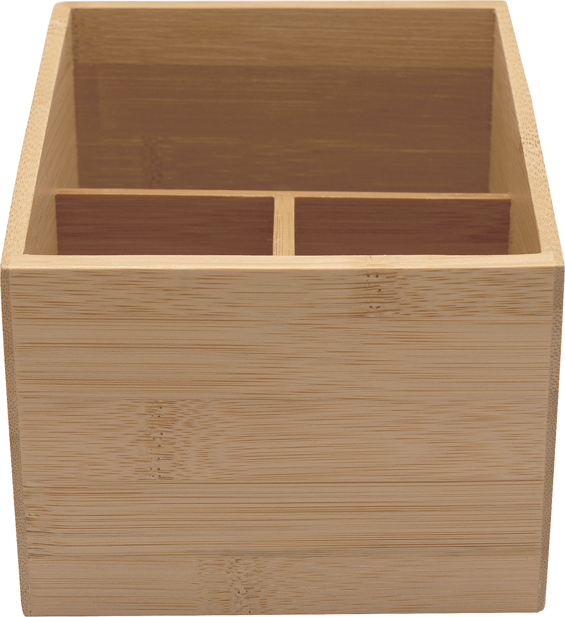 Bamboo Organizer, 3 Compartments, 1 Pc
