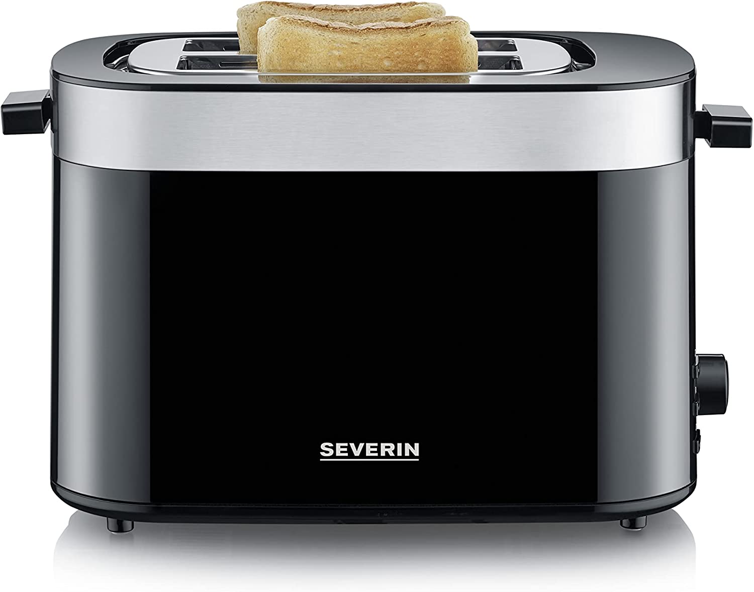 Severin AT 9264 Black Stainless Steel 2 Slice Toaster 800 Watt