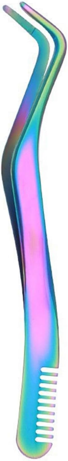 Eyelash Extension Tweezers - DIY Eyelash Precise Applicator | False Lash Application Tool | Eyelash removal with comb | Comb And Cluster | Lash Applicator Tool For Women, Professional Eyelash