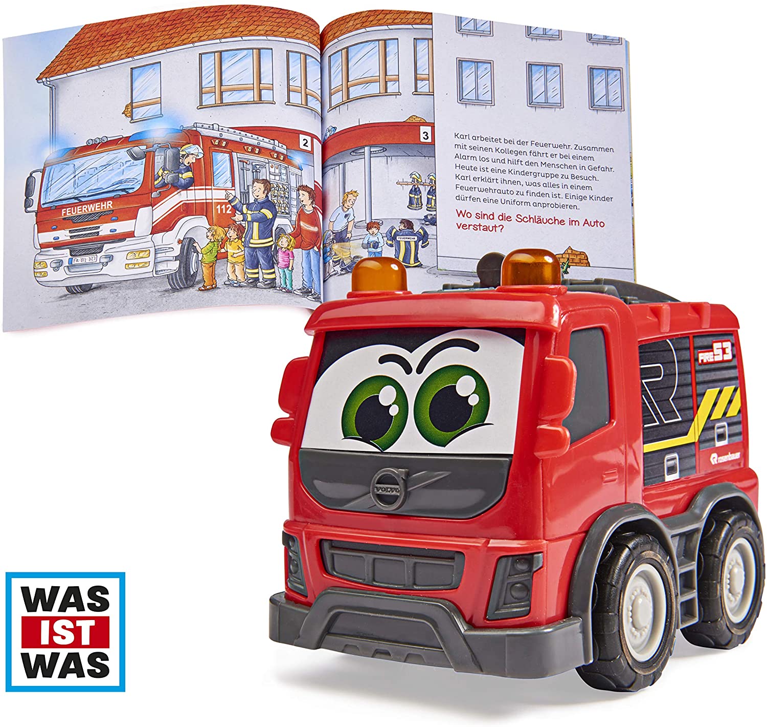 Dickie Toys Was Ist Wasfeuerwehr, Volvo Rosenbauer Fire Brigade With Freewh