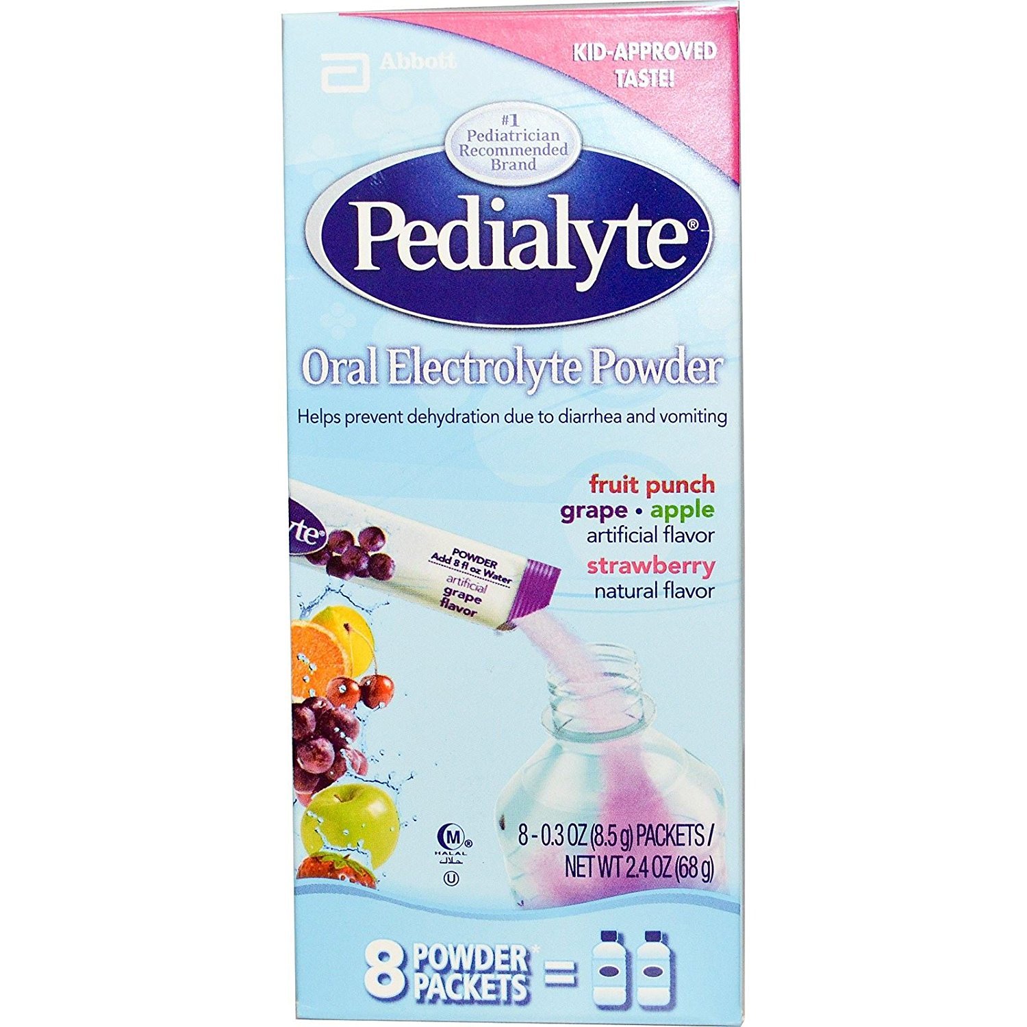 Pedia Lyte Oral Electrolyte Maintenance Powder Variety Pack – -8 Packets by Pedia Lyte