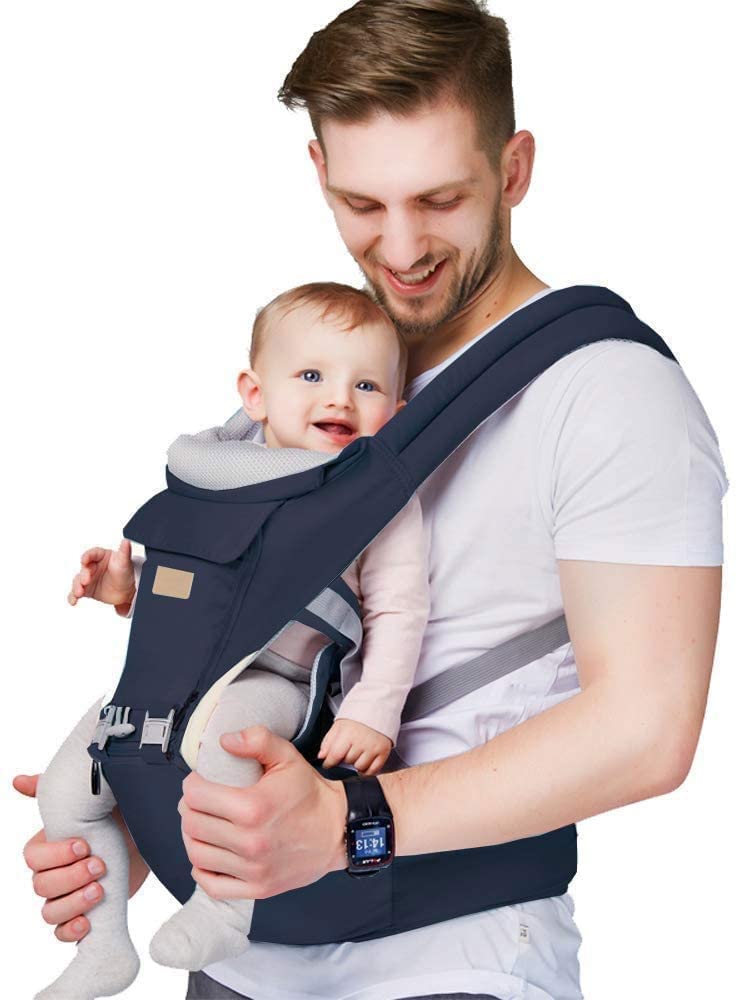HOMCENT Baby Carrier for Newborns Ergonomic Convertible Face-In and Face-Out Child Carrier Backpack Sling Wrap Breathable and Soft Baby Warp for All Seasons All In-One