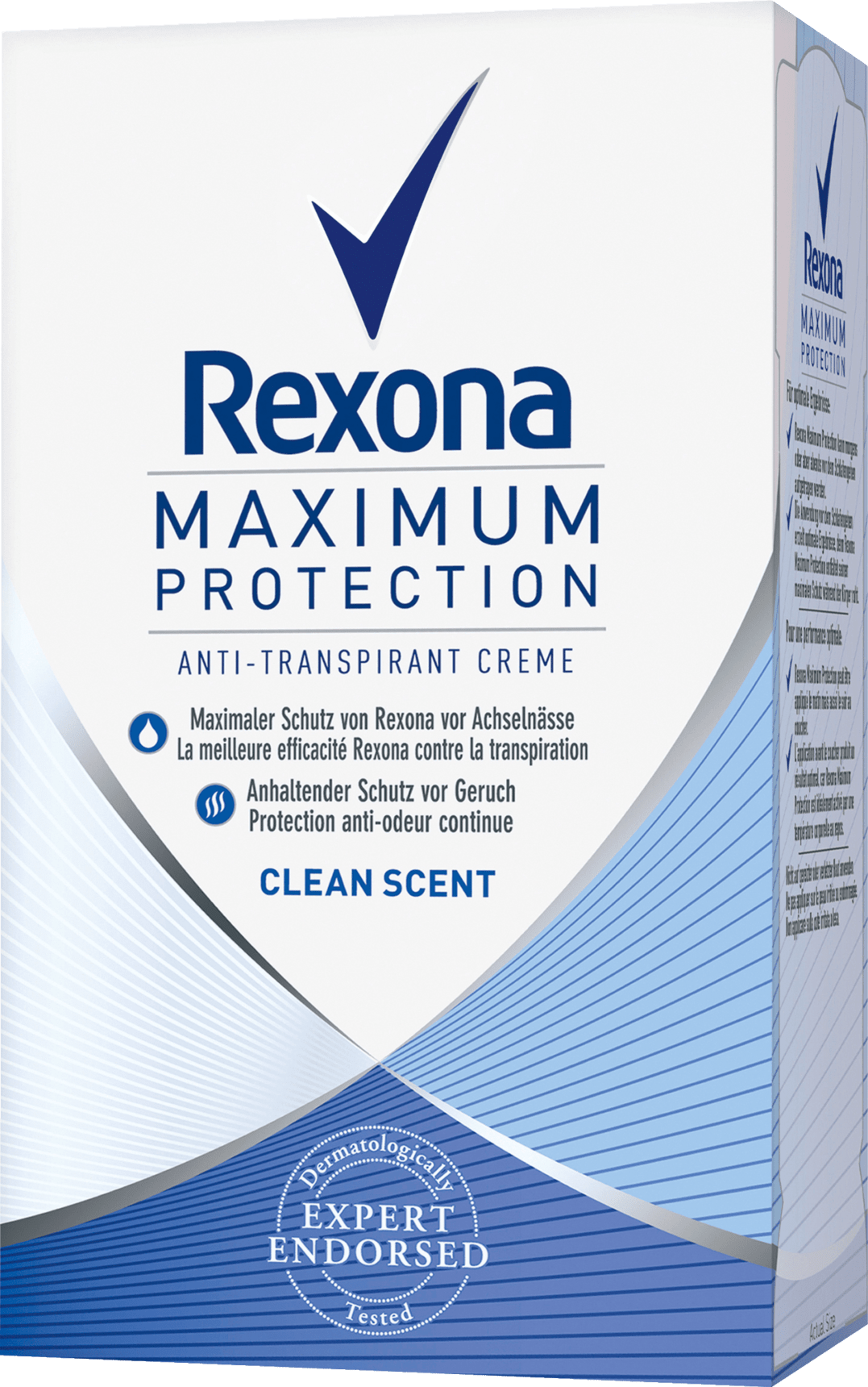 Rexona Deo Creme Antitranspirant Maximum Protection Clean Scent, 45 Ml