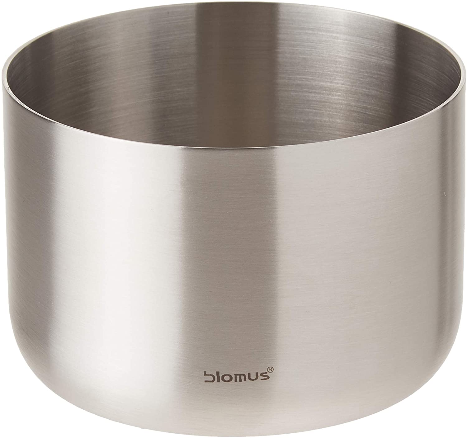 blomus -BASIC 63633 Snack Bowl S Matte Stainless Steel Serving Bowl Dip Bowl Decorative Bowl for Dessert Fruit Sauce for Side Dishes Dishwasher Safe (H x W x D): 5.5 x 8 x 8 cm Stainless Steel