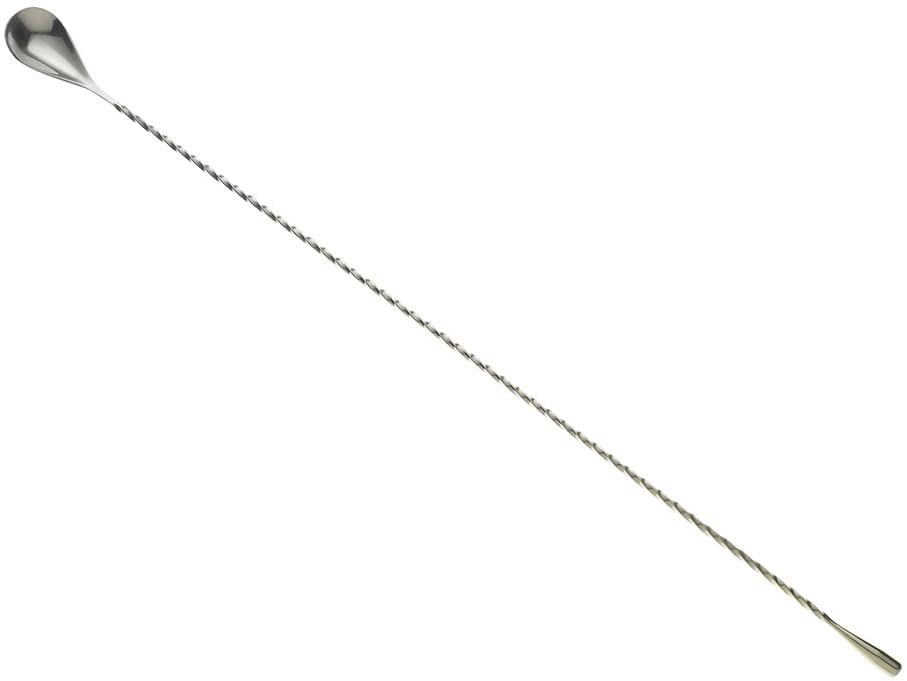 Barfly Teardrop Bar Spoon, End 19 5/8 Inch (50 cm), Stainless Steel