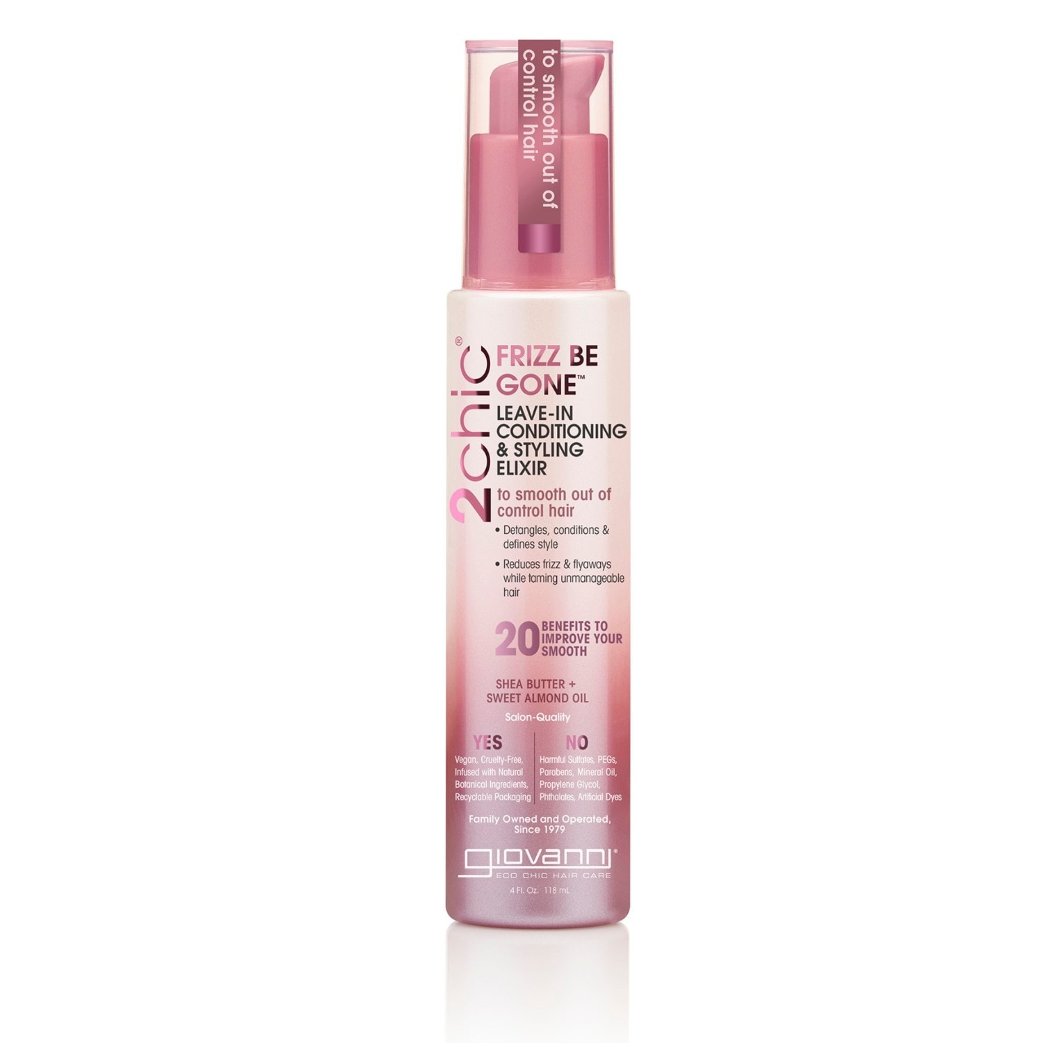 Giovanni 2chic Frizz Be Gone Leave-in Conditioning & Styling Elixir