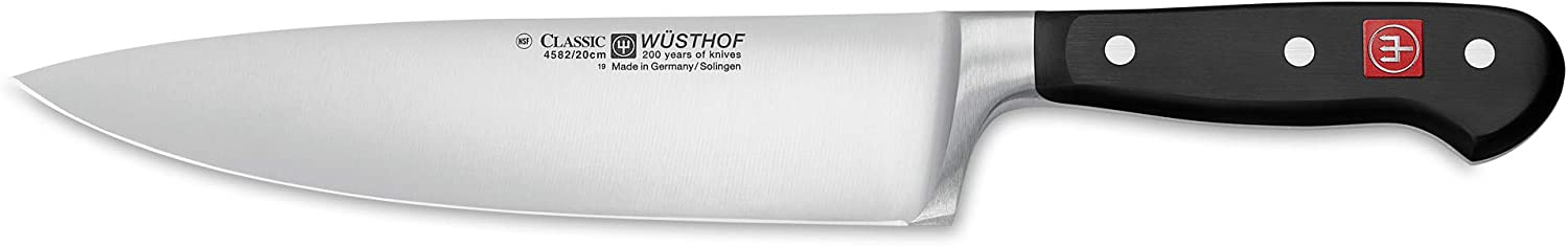 Wusthof Wüsthof Classic Chef\'s Knife, 20 cm Blade Length, Forged Stainless Steel, Wide and Very Sharp Kitchen Knife