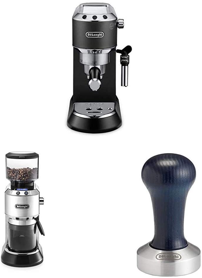 DeLonghi De\'Longhi Espresso Strainer Machine Black + De\'Longhi Electric Coffee Gri