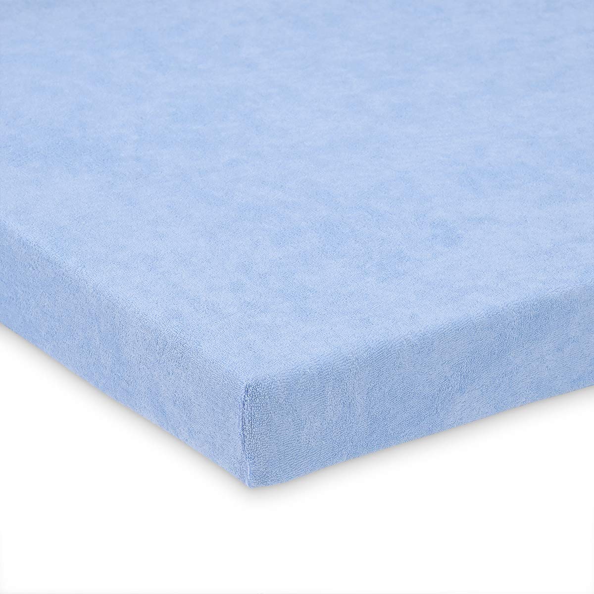 FabiMax 2892 Terry Fitted Sheet for Bassinet 40 x 80 cm Blue