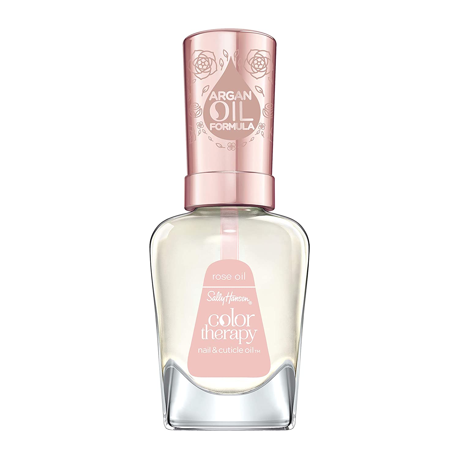 Sally Hansen Colour Therapy Nail Oil Cuticle Care with Argan Oil Regenerates and Strengthens Nails and Skin Transparent 1 x 14ml