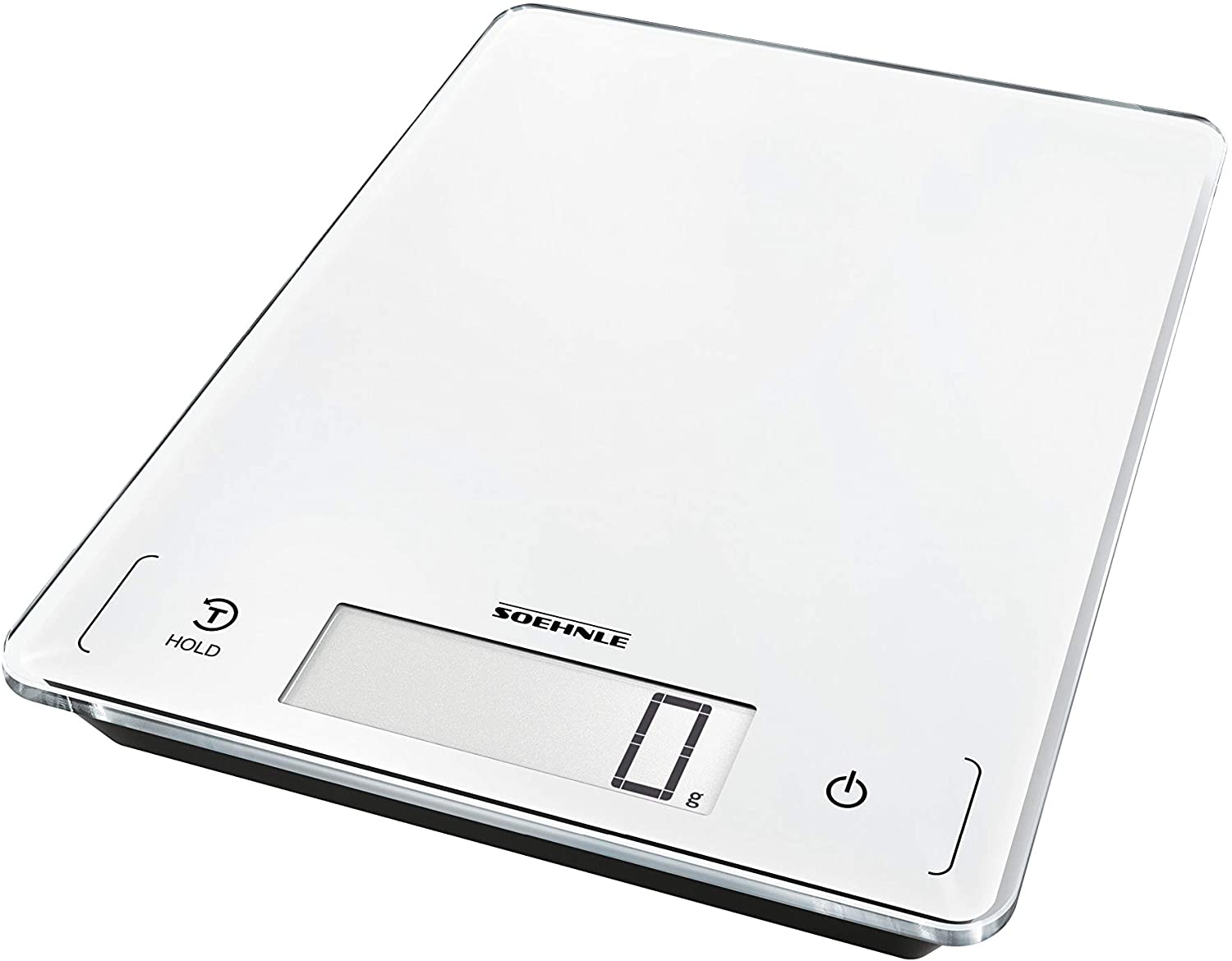 Soehnle Page Professional Digital Scales for Max. 15 kg Digital Kitchen Scales with Large Weighing Surface and Tare Feature, Practical Household Scales with Hold Function