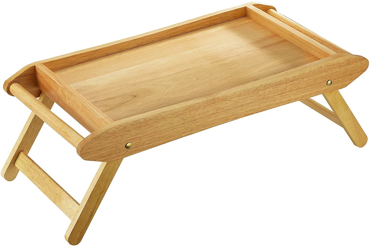Zassenhaus 50554 Bed/Serving Table 69 x 35 cm Light Rubber Wood