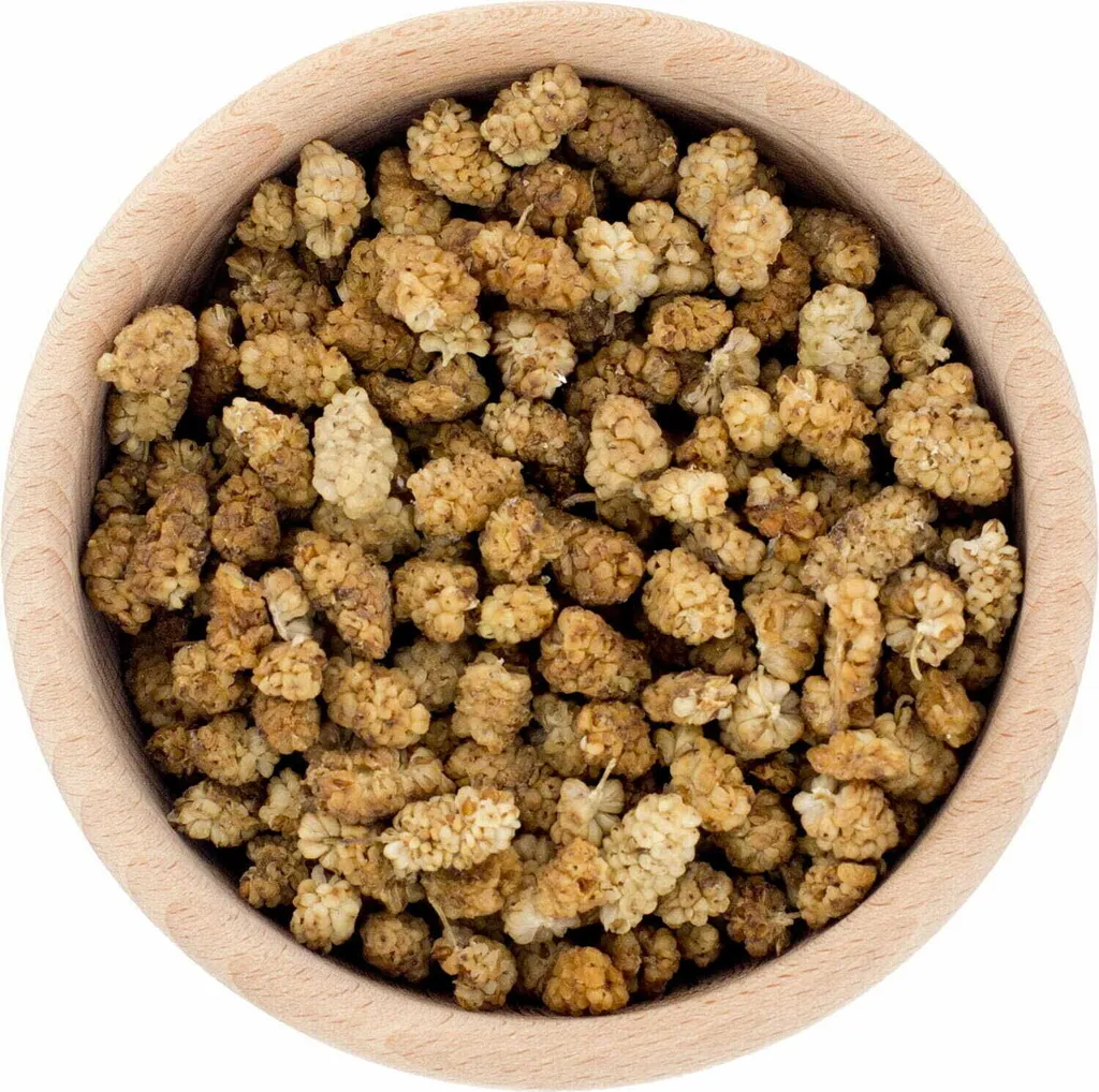 2kg White Mulberries dried unsulfured unsweetened crispy snack 2 kg