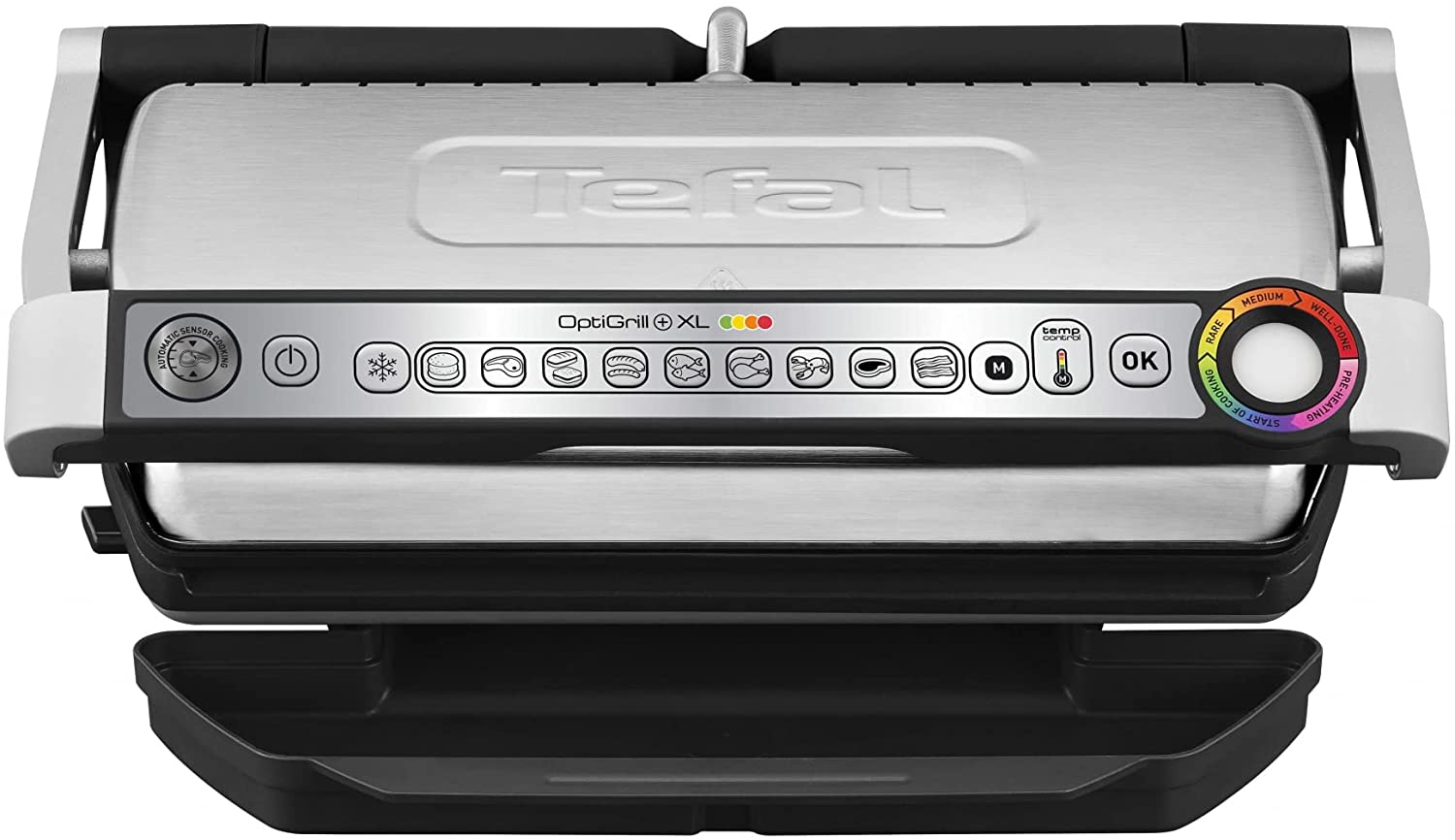 Tefal GC722D GC722D16 Stainless Steel Optigrill