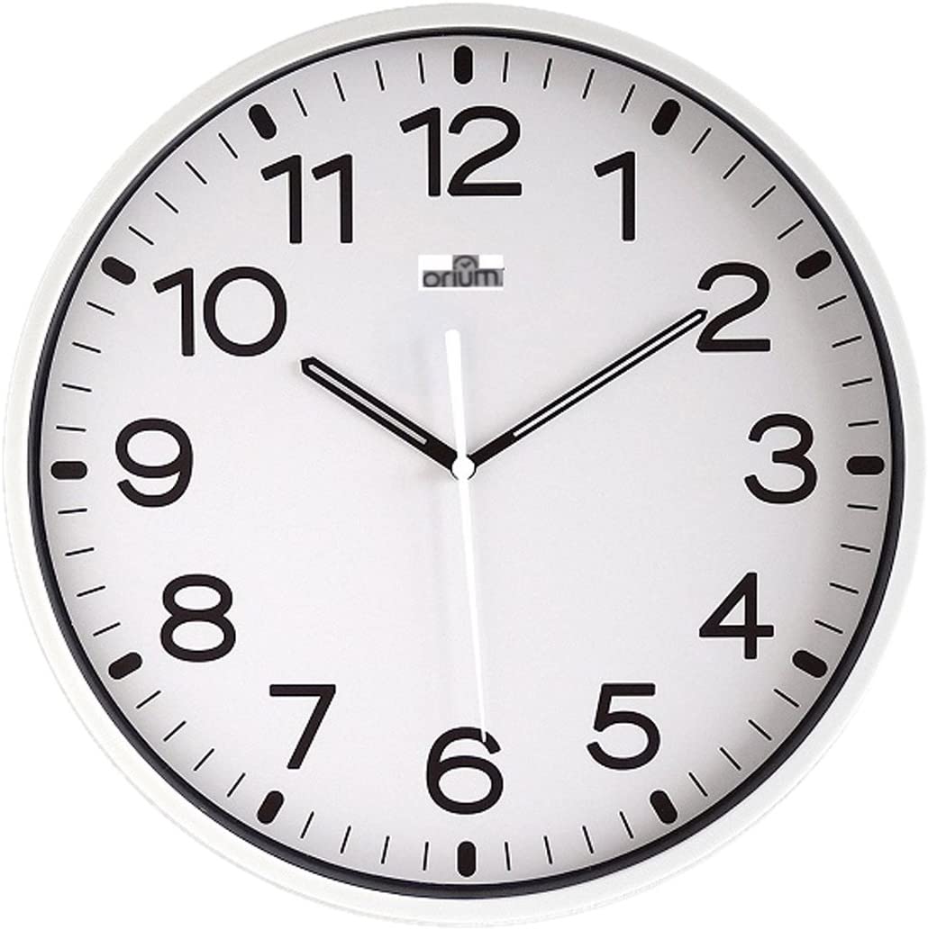 Orium 30 cm Silent Clock, White