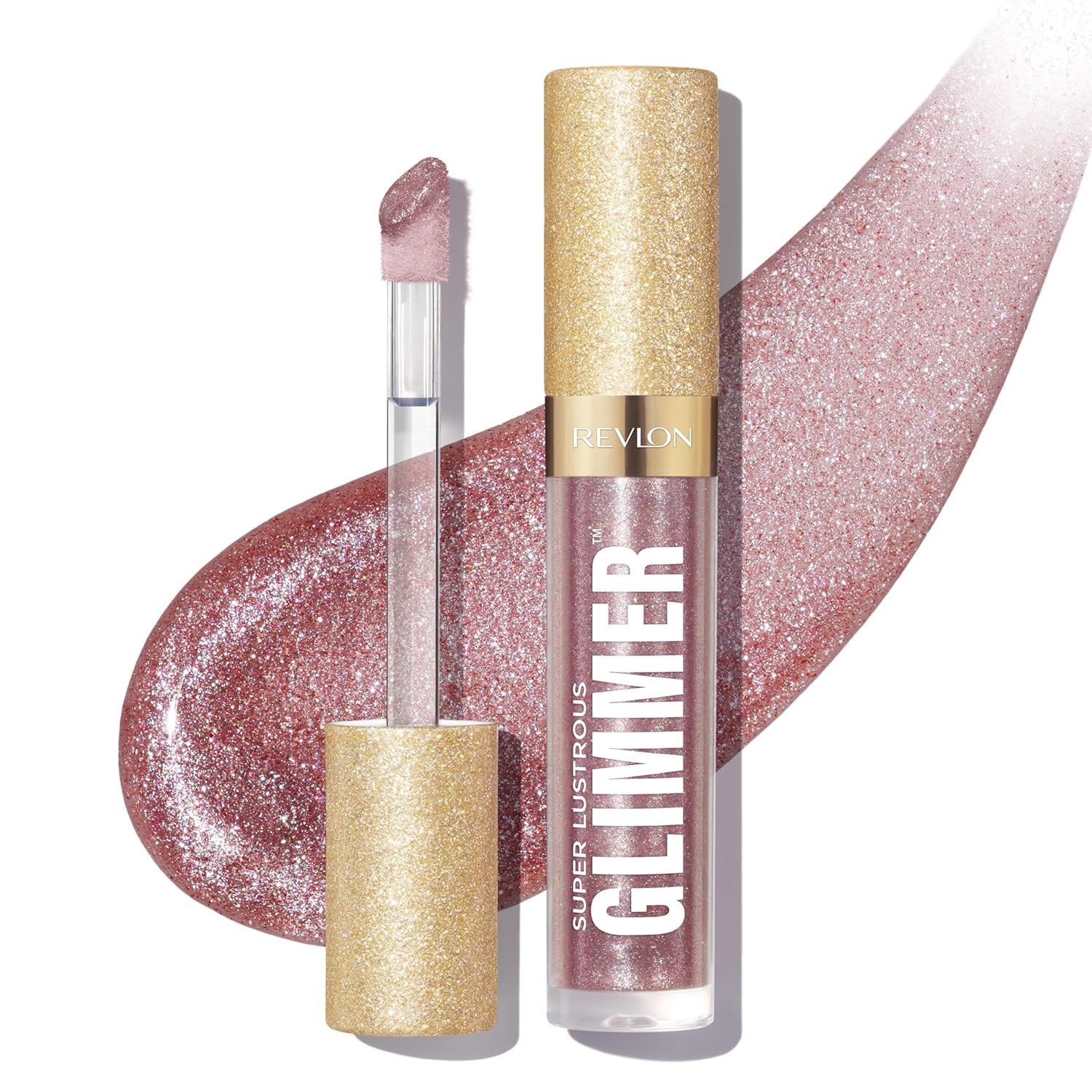 Revlon Super Lustrous Mica Gloss, Moisturizing and Plumping, Ultra Shiny Finish, Plant-Based Formula, 003 Lavender Lust, 3.8 ml