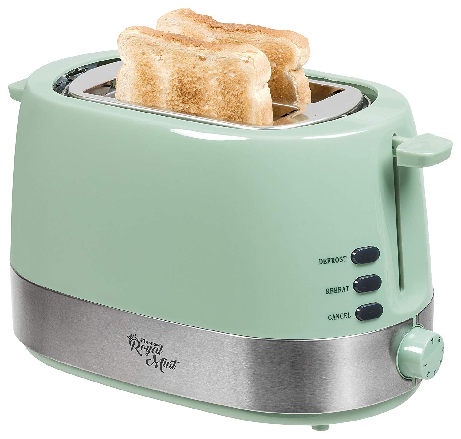 Bestron Toaster Ats1000M, Mint/Stainless Steel