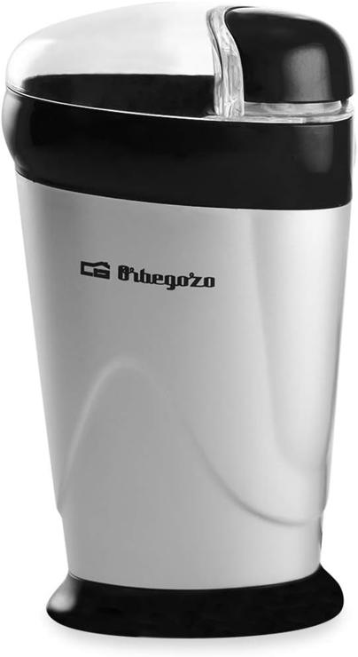 Orbegozo MO 3250 - Coffee grinder, stainless steel grinder, safety switch, transparent lid, 150 W, black