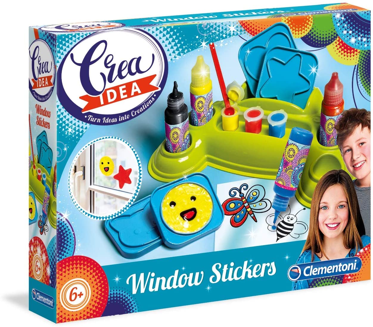 Clementoni 18536 Crea Idea Window Picture Craft Kit for Children 6 Years an