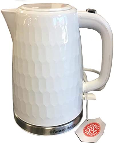 Russell Hobbs Honeycomb Kettle 1.7 Litres White
