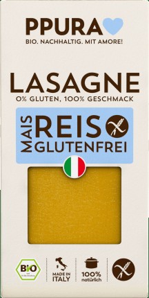 Noodles, lasagna made of corn/rice, gluten -free, 250 g