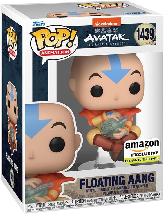 Funko POP! Animation: Avatar: The Last Airbender - Aang Floating - Glow in the Dark - Amazon Exclusive - Vinyl Collectible Figure - Gift Idea - Official Merchandise - Anime Fans