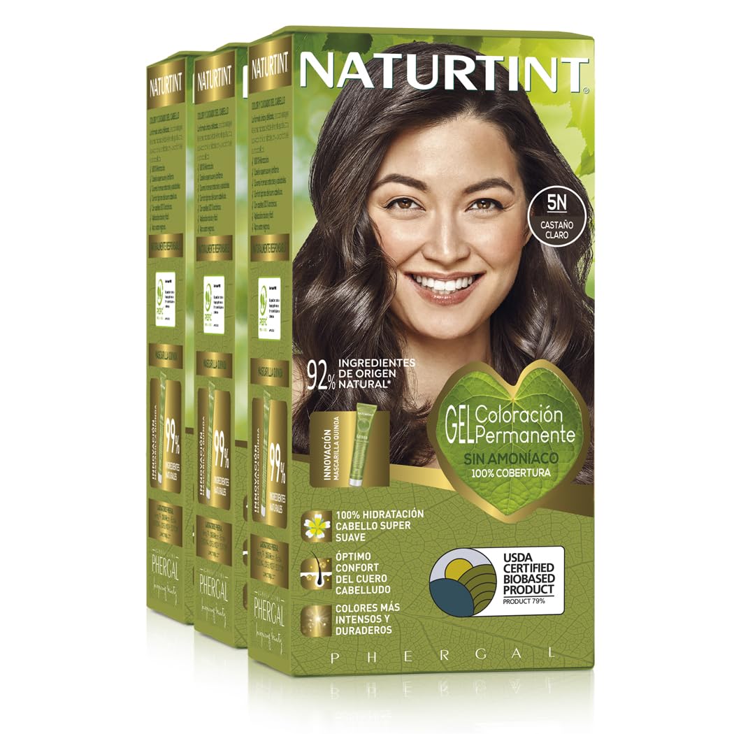 Naturtint Hair color without ammonia, with a high percentage of natural ingredients, 170 ml (x3)