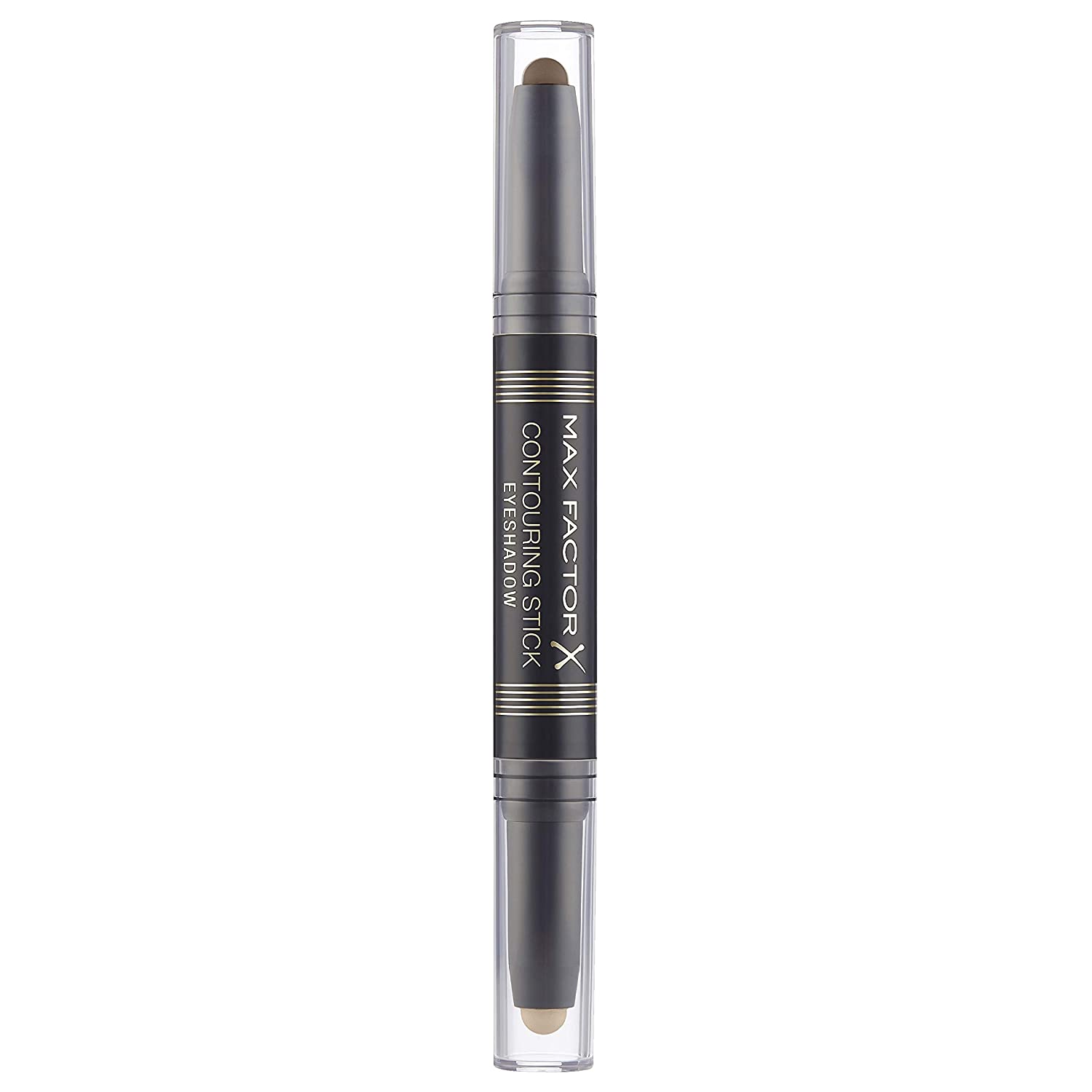 Max Factor Contouring Stick Eyeshadow Warm Taupe & Amber Brown - Eyeshadow Pencil with Two Warm Earth Tones for a Successful Eye Look - With Creamy Texture, and ‎warm