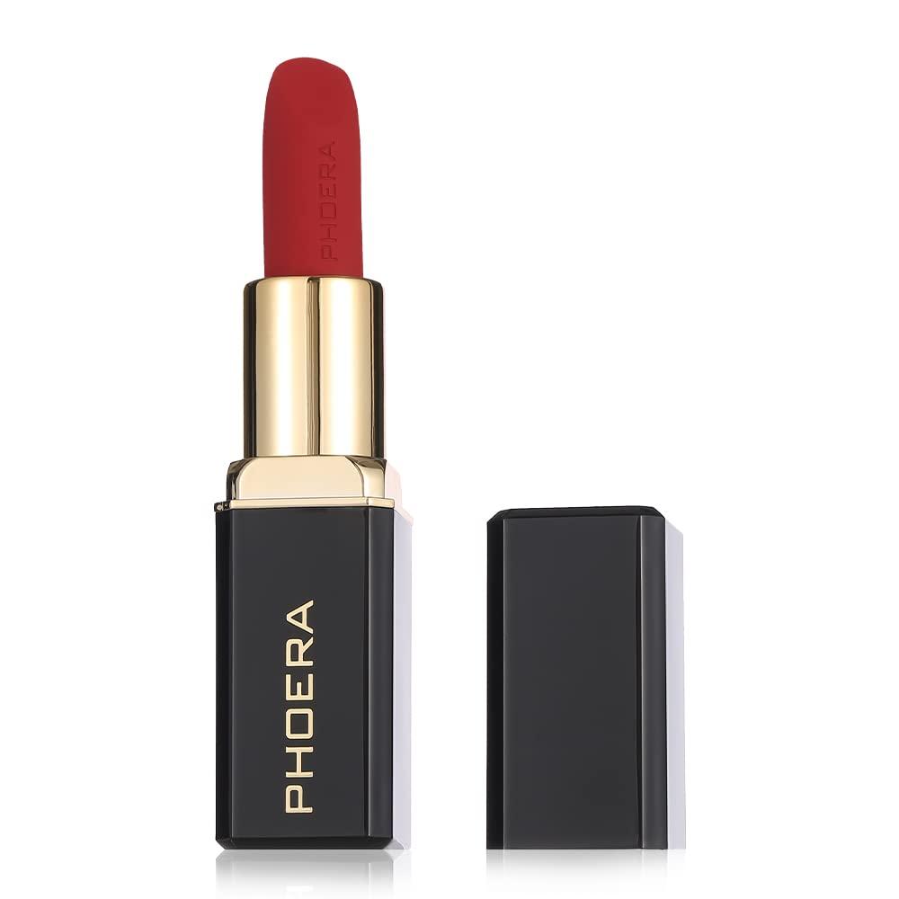 Phoera 24 HRS Non Transfer Matte Lipstick, No Grainy Feeling Lipstick with Long-Lasting Moisturising and Waterproof (03 Vanessa)
