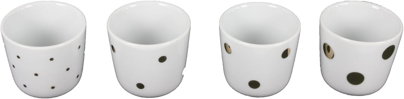 4 Quality Ceramic Egg Cup With High-Quality Genuine Gold Décor