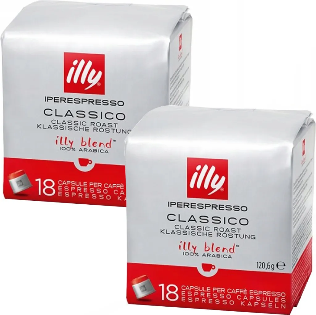 2x ILLY Espresso Iperespresso Classico capsules 18 pieces