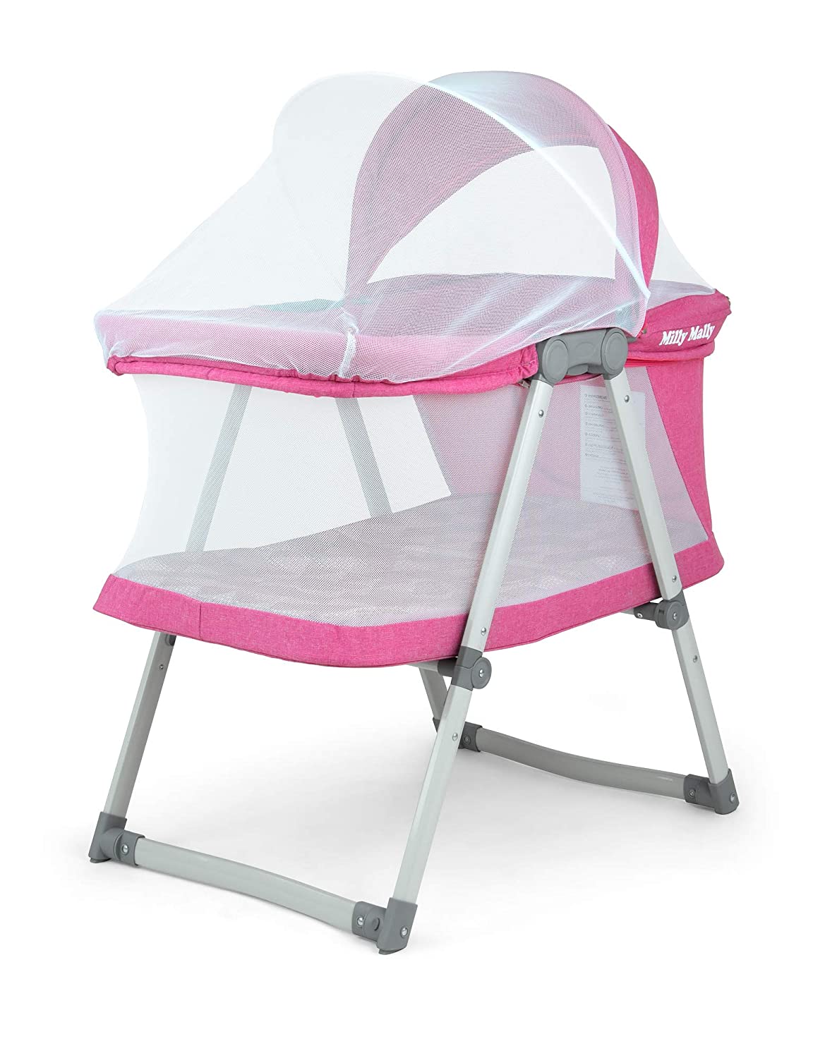 Milly Mally Jane 2-in-1 Cot Cradle Pink