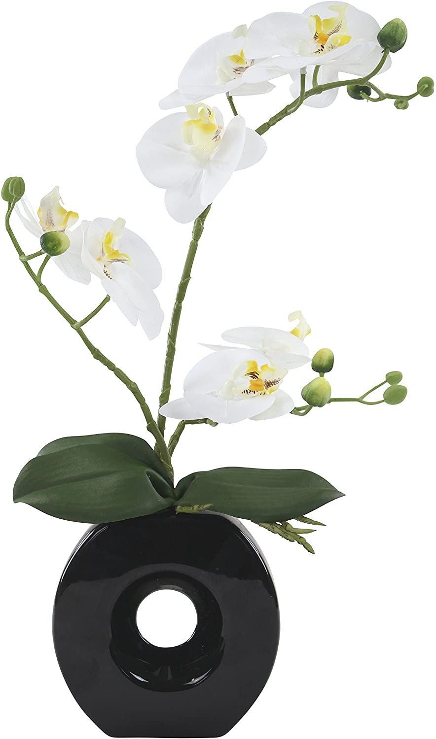 Artificial Orchid With Ceramic Pot