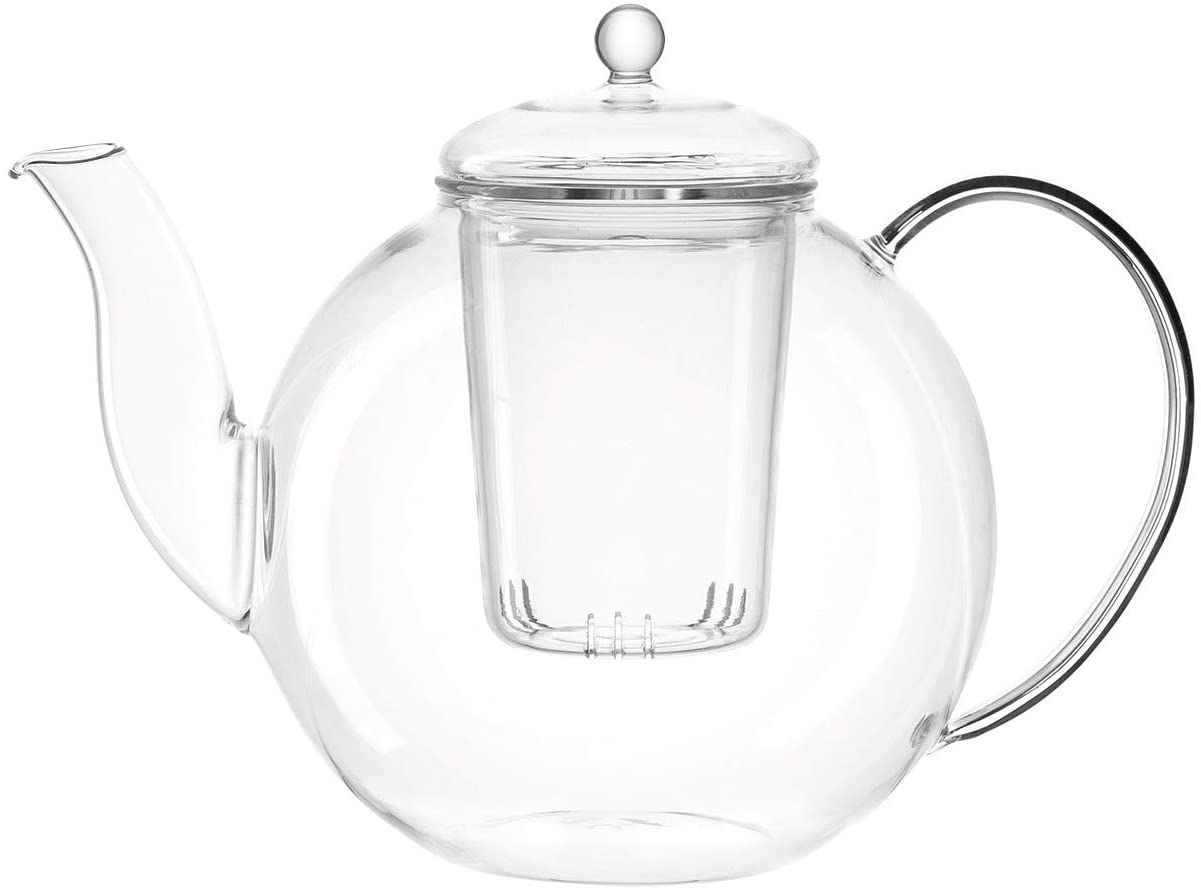 LEONARDO HOME LEONARDO Armonia 034920 Teapot 1.2 L Heat-Resistant Glass Height 17.6 cm