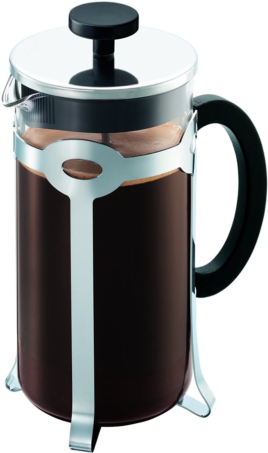 Bodum 11887-16-10 Bistro Coffee Maker 8 Cups 1.0 L with Cup Container Made of PC Stainless Steel
