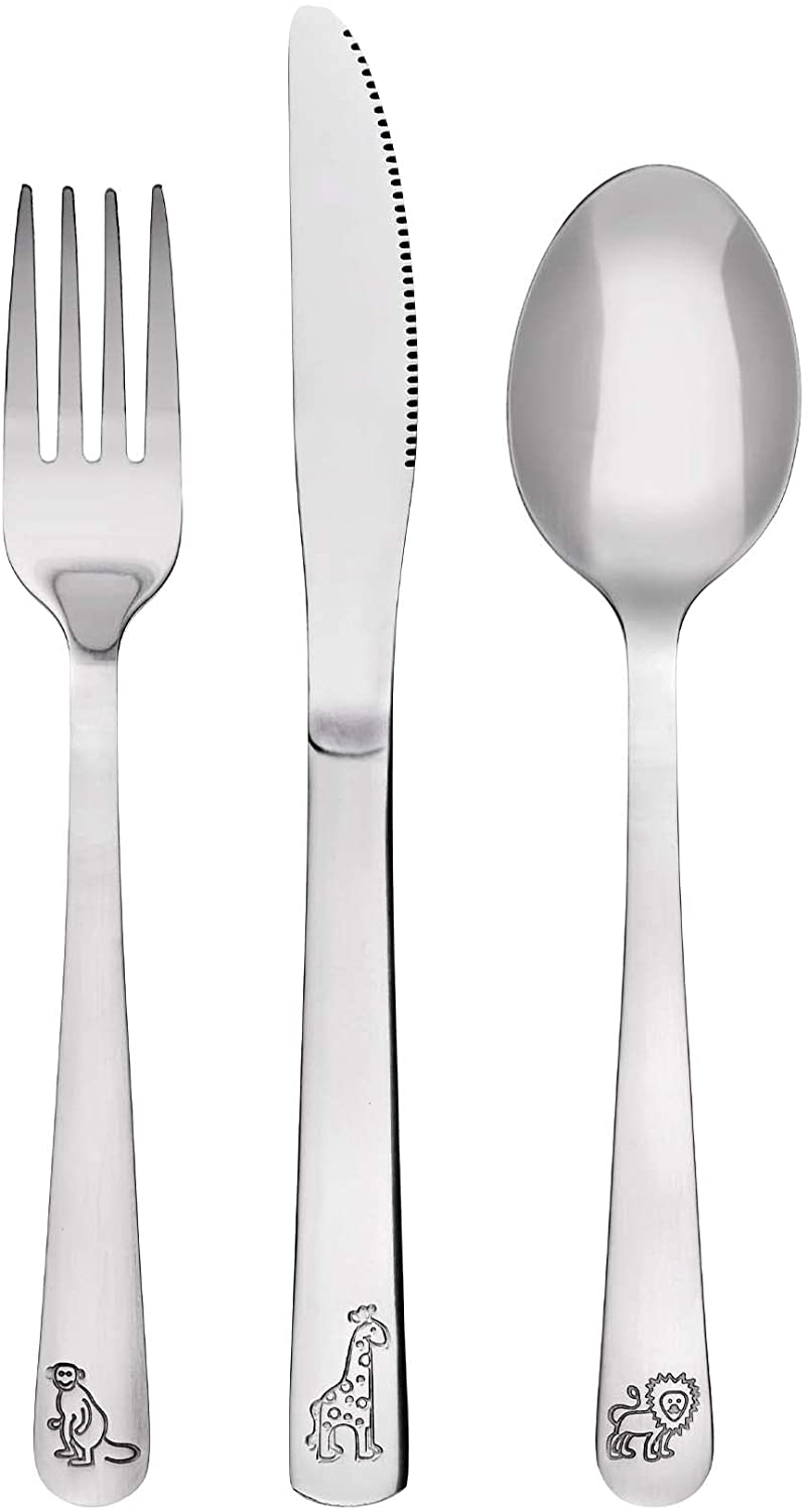 GRAWE 3-pcs. Set of Children Cutlery, made of stainless steel