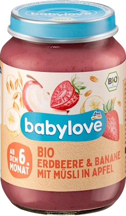 Fruit & Grain Strawberry-Banana Muesli in Apple from 6 months, 190 g