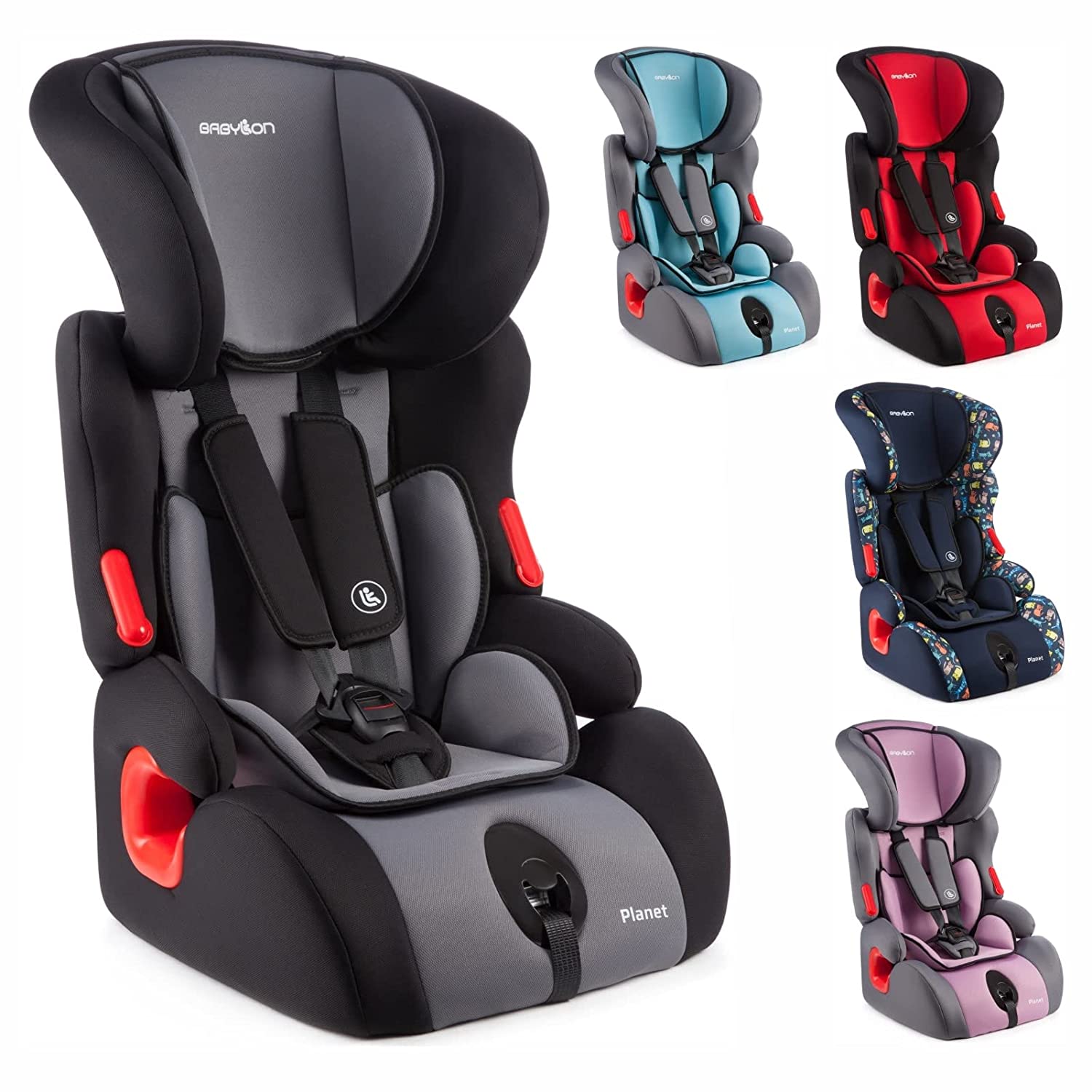 BABYLON Baby Seat Auto Planet Child Car Seat Group 1/2/3, Child Seat 9-36 k