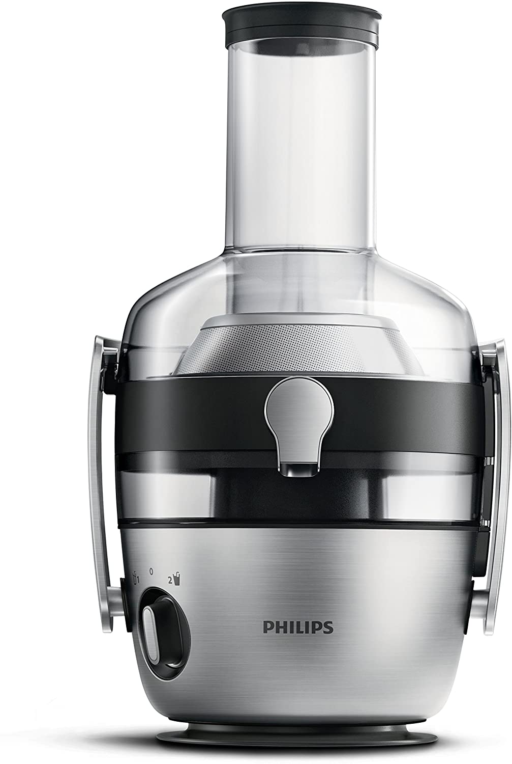 Philips Domestic Appliances Philips HR1921/20 Juicer, FibreBoost QuickClean Technology, Pre-rinse Function, 1100 W, Stainless Steel, 1100 W