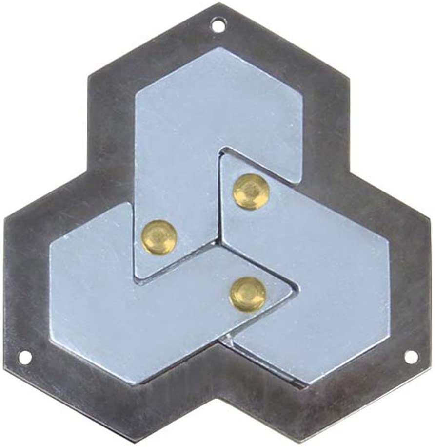 Bartl Huzzle Cast Puzzles, 50 Different High Quality Metal Puzzles for Experts Choose from a range of puzzles..., Hexagon.
