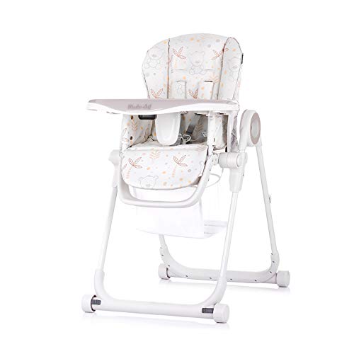 Chipolino Master Chef High Chair Seat Adjustable Foldable Strap Wheels Bag Colour: Beige
